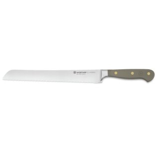 Classic Colour Double-Serrated Bread Knife - Velvet Oyster (23cm)